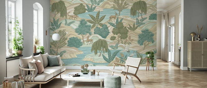 PHOTOWALL / Jungle World Fresco - Green (e94717)