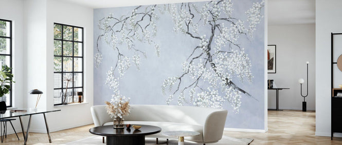 PHOTOWALL / Blossom Wisteria - Blue (e94722)