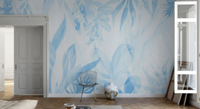 PHOTOWALL / Leafy Greenery - All Blue (e94733)