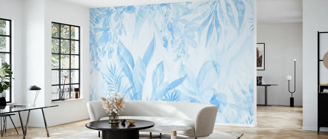 PHOTOWALL / Leafy Greenery - All Blue (e94733)