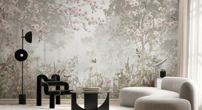 PHOTOWALL / Sparkling Garden - Beige (e94743)