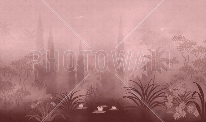 PHOTOWALL / Moonlit Serenity II - Red (e94761)