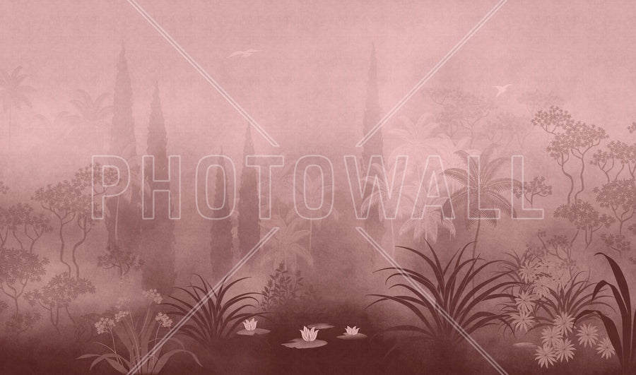 PHOTOWALL / Moonlit Serenity II - Red (e94761)