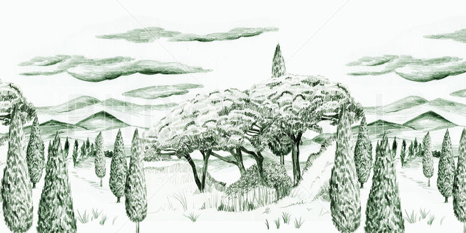 PHOTOWALL / Tropical Trees - Wide Green (e94792)