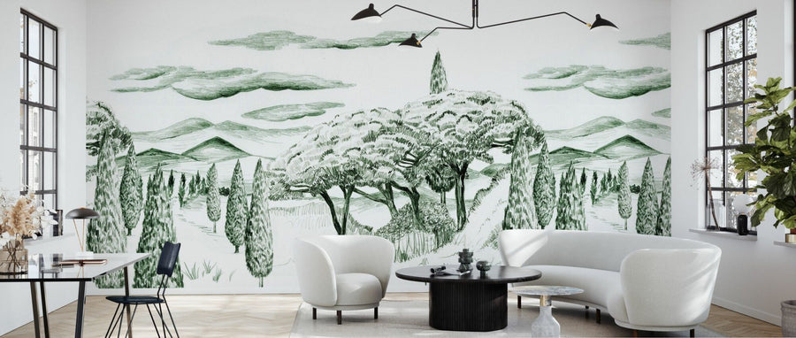 PHOTOWALL / Tropical Trees - Wide Green (e94792)