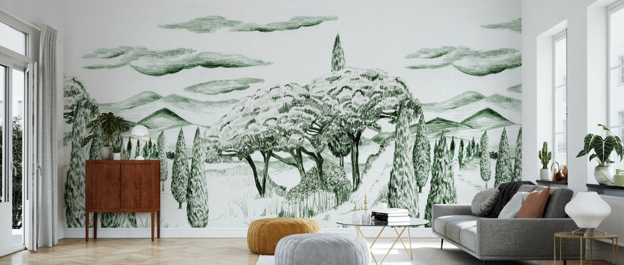PHOTOWALL / Tropical Trees - Wide Green (e94792)