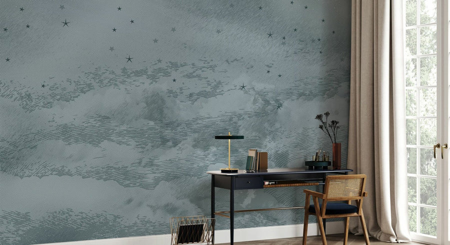 PHOTOWALL / Starry Mountain - Cyan (e94794)