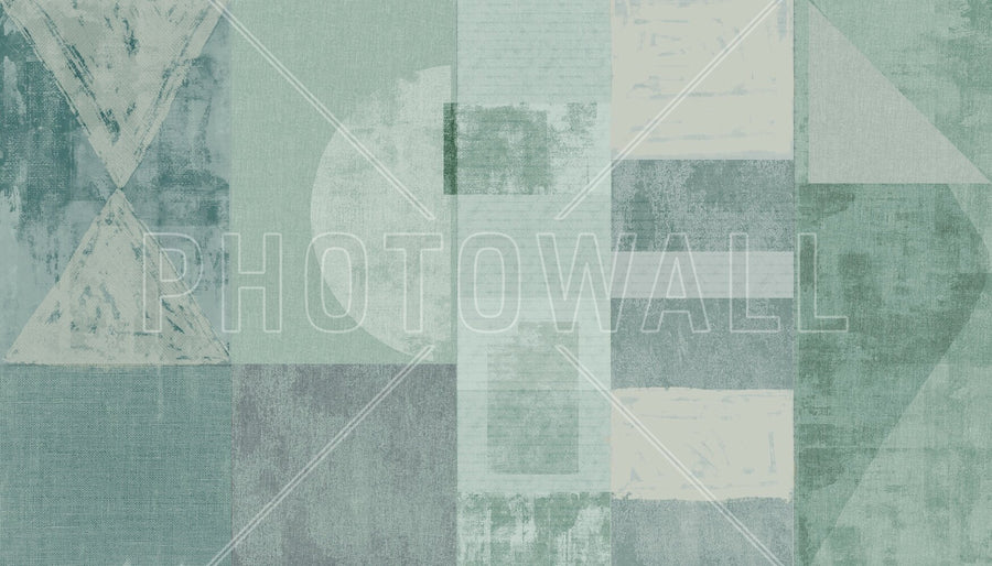 PHOTOWALL / Exceptional Abstract Shapes - Green (e94796)