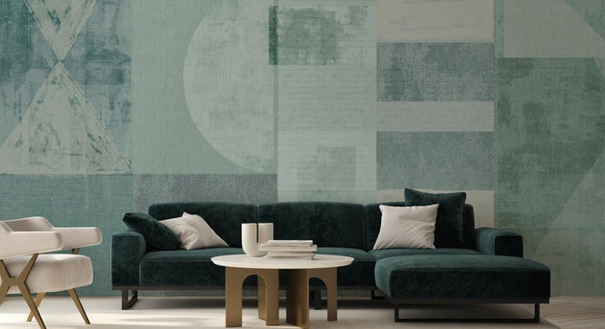 PHOTOWALL / Exceptional Abstract Shapes - Green (e94796)