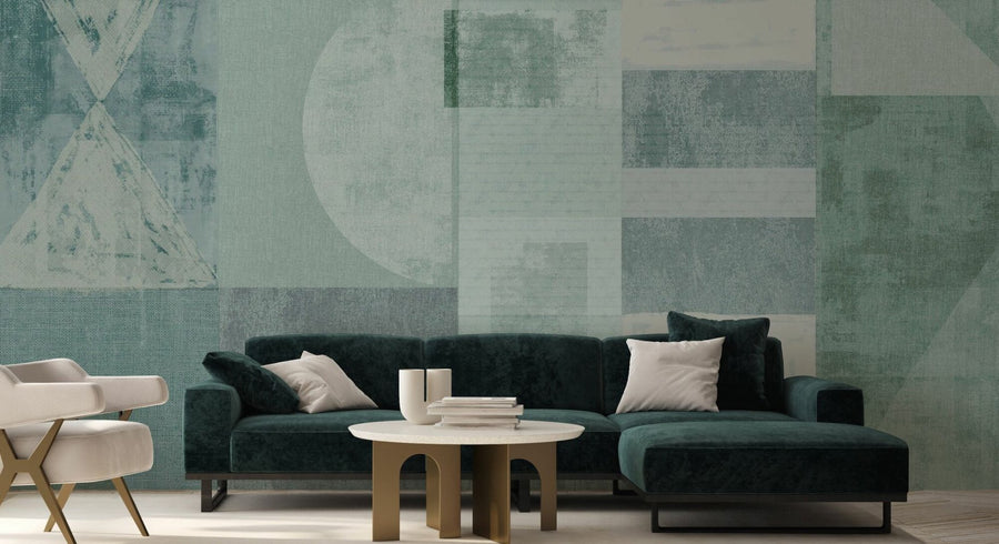 PHOTOWALL / Exceptional Abstract Shapes - Green (e94796)