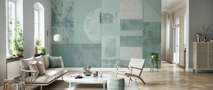 PHOTOWALL / Exceptional Abstract Shapes - Green (e94796)