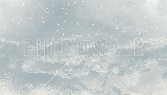 PHOTOWALL / Starry Mountain - Blue (e94797)