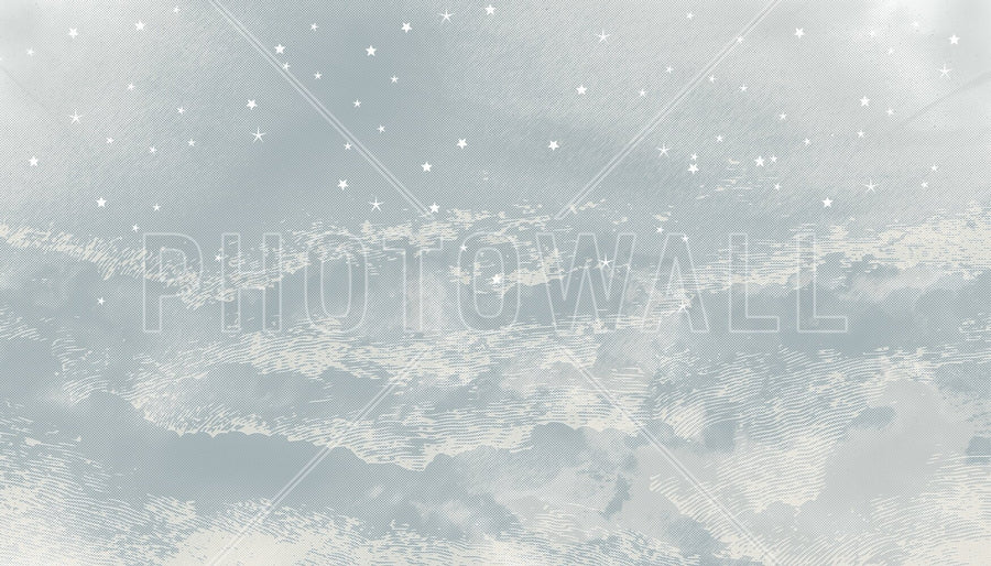 PHOTOWALL / Starry Mountain - Blue (e94797)