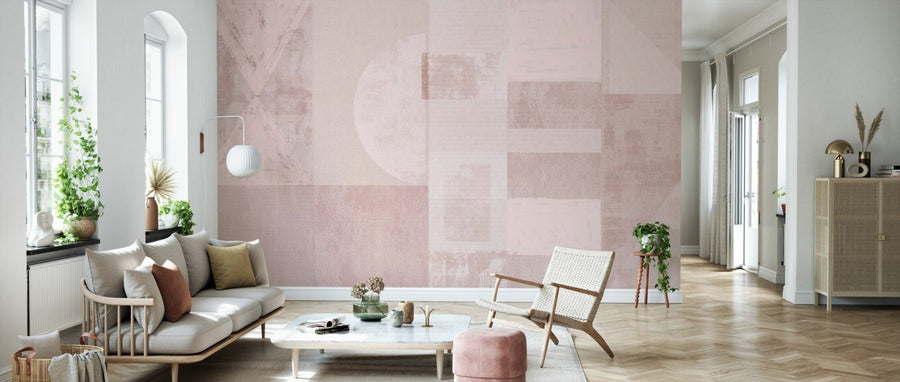 PHOTOWALL / Exceptional Abstract Shapes - Pink (e94799)