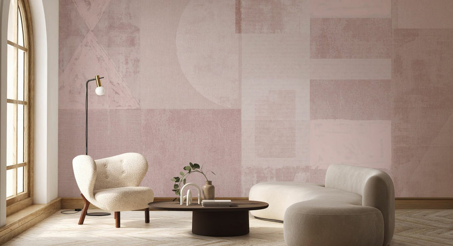 PHOTOWALL / Exceptional Abstract Shapes - Pink (e94799)