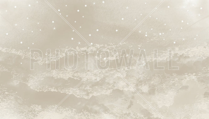 PHOTOWALL / Starry Mountain - Light Brown (e94805)