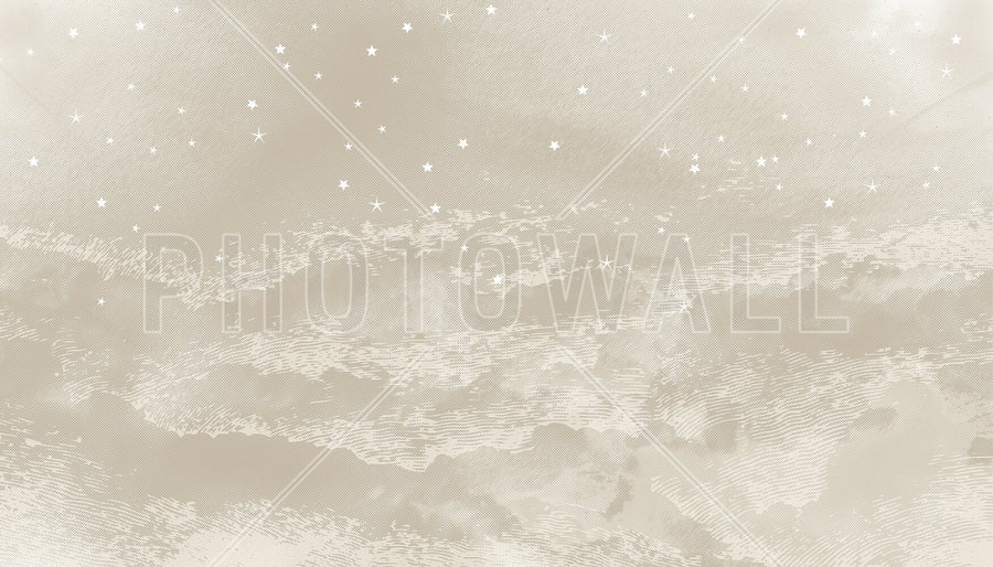 PHOTOWALL / Starry Mountain - Light Brown (e94805)