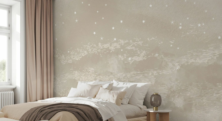 PHOTOWALL / Starry Mountain - Light Brown (e94805)