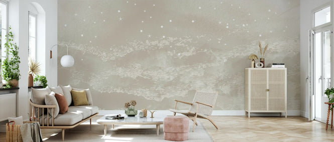 PHOTOWALL / Starry Mountain - Light Brown (e94805)