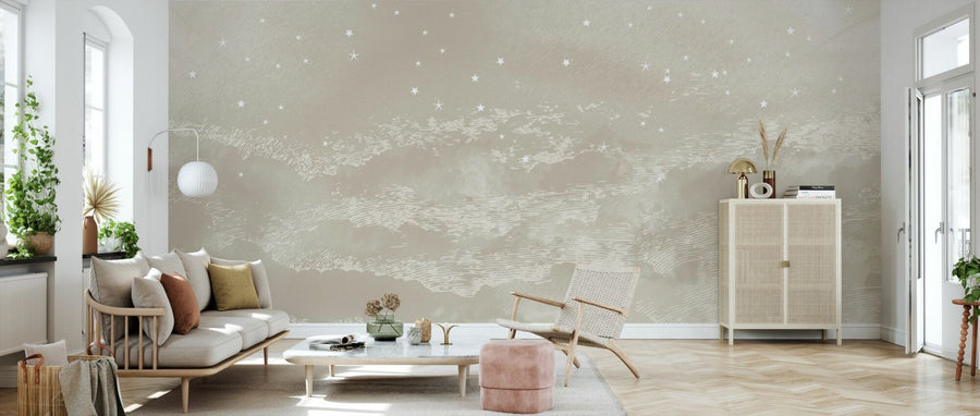 PHOTOWALL / Starry Mountain - Light Brown (e94805)