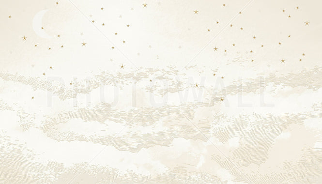 PHOTOWALL / Starry Mountain - Beige (e94808)