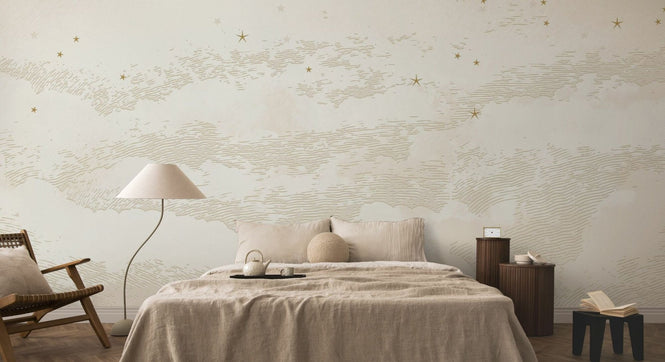 PHOTOWALL / Starry Mountain - Beige (e94808)