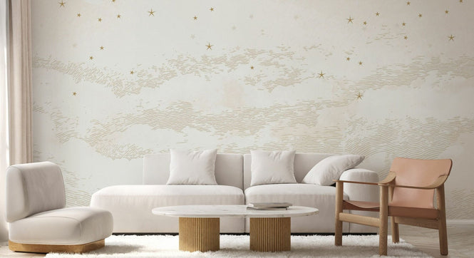 PHOTOWALL / Starry Mountain - Beige (e94808)