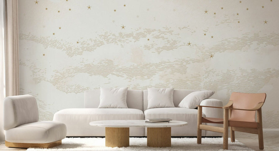 PHOTOWALL / Starry Mountain - Beige (e94808)