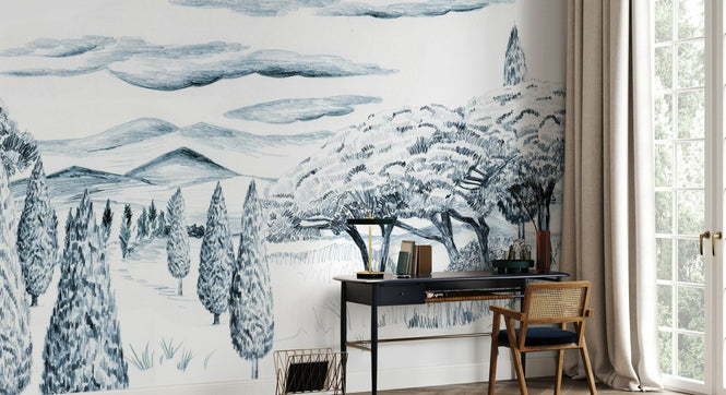 PHOTOWALL / Tropical Trees - Blue (e94813)