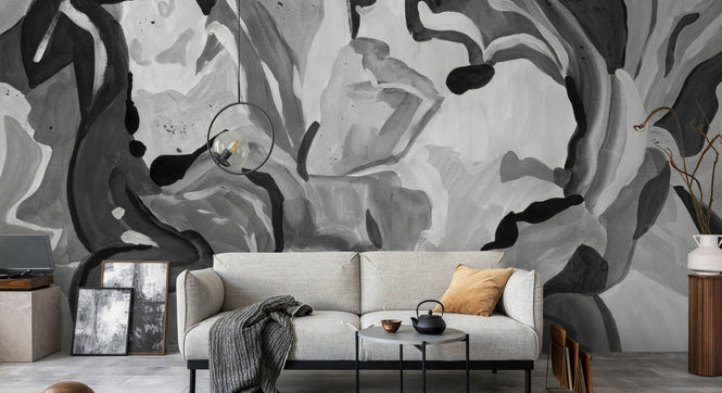 PHOTOWALL / Abstract Botanical Art - BW (e94829)