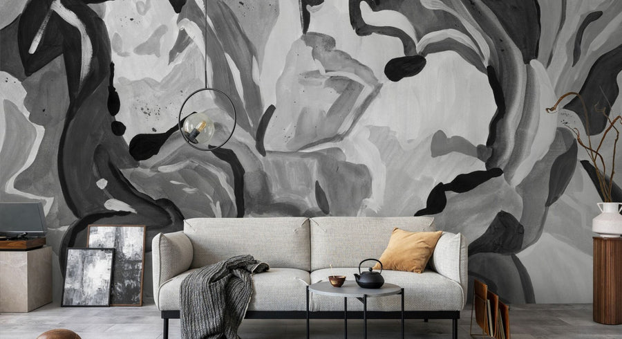 PHOTOWALL / Abstract Botanical Art - BW (e94829)
