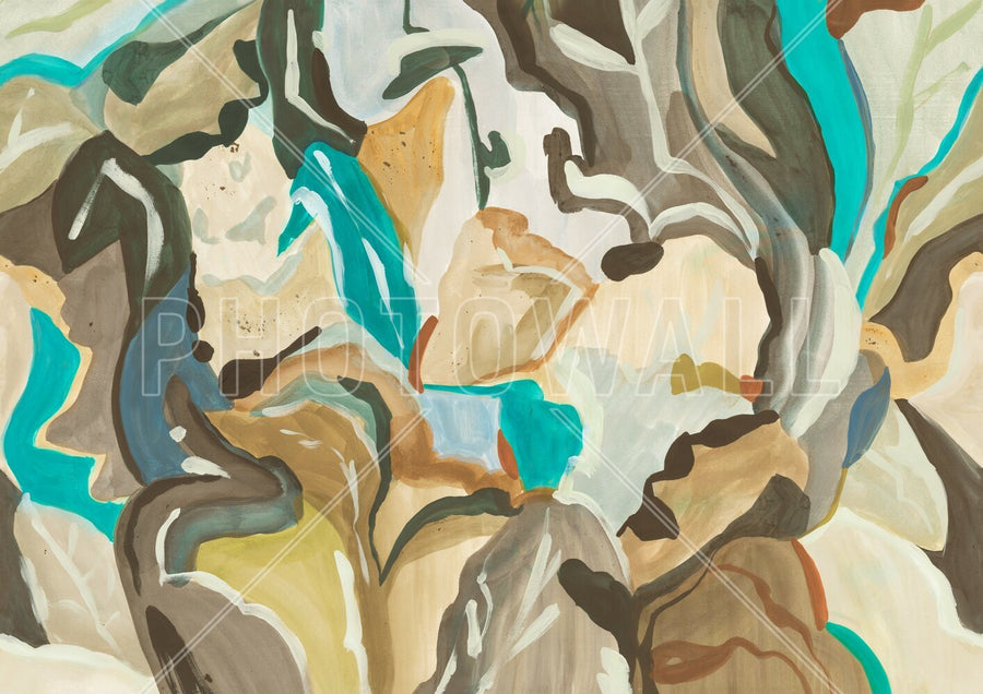 PHOTOWALL / Abstract Botanical Art - Multicolored II (e94830)