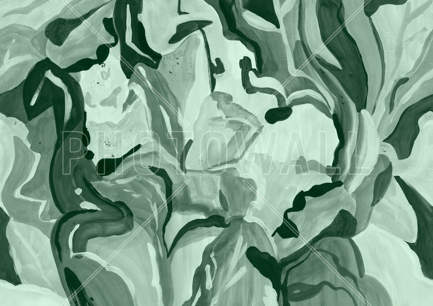 PHOTOWALL / Abstract Botanical Art - Green (e94831) | 輸入