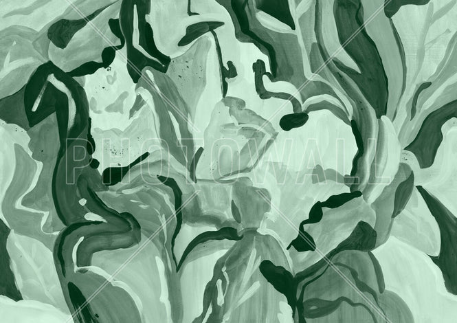 PHOTOWALL / Abstract Botanical Art - Green (e94831)