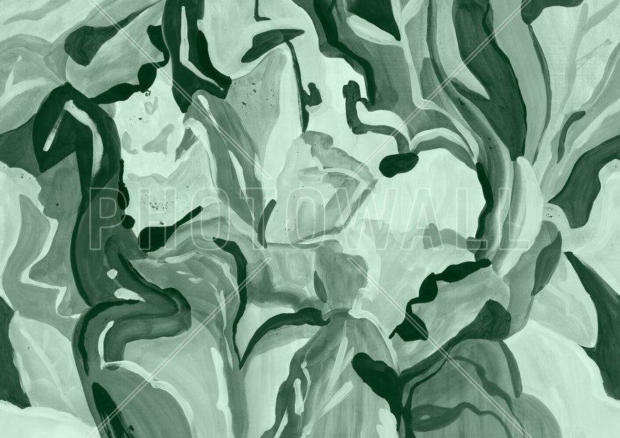 PHOTOWALL / Abstract Botanical Art - Green (e94831)
