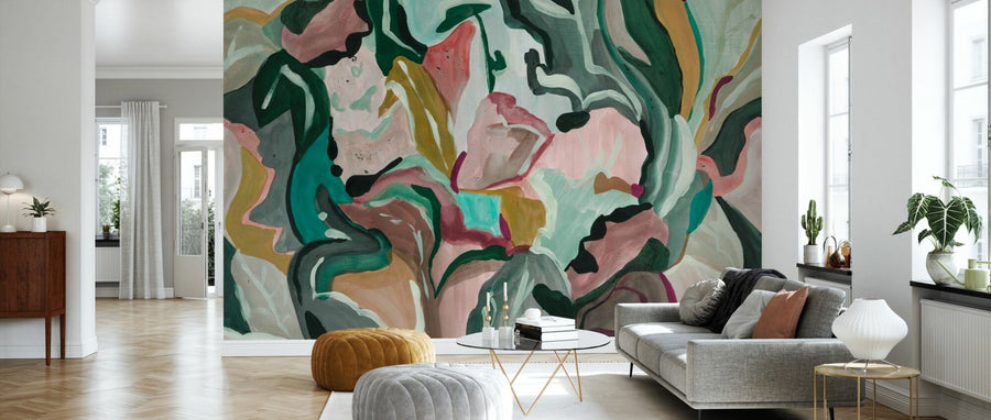 PHOTOWALL / Abstract Botanical Art - Multicolored III (e94832)