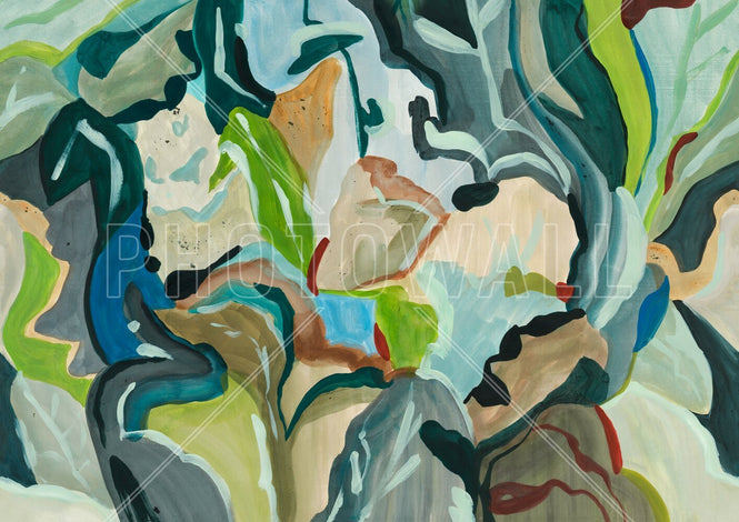 PHOTOWALL / Abstract Botanical Art - Multicolored (e94834)