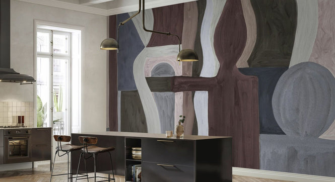 PHOTOWALL / Geometric Modern Abstract - Brown (e94835)