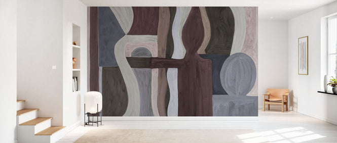 PHOTOWALL / Geometric Modern Abstract - Brown (e94835)