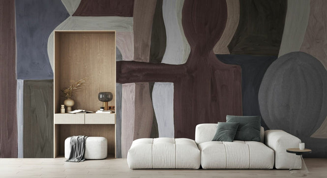 PHOTOWALL / Geometric Modern Abstract - Brown (e94835)
