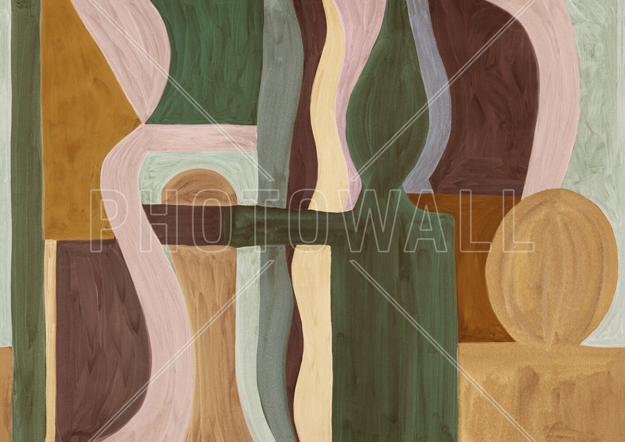 PHOTOWALL / Geometric Modern Abstract - Beige (e94837)