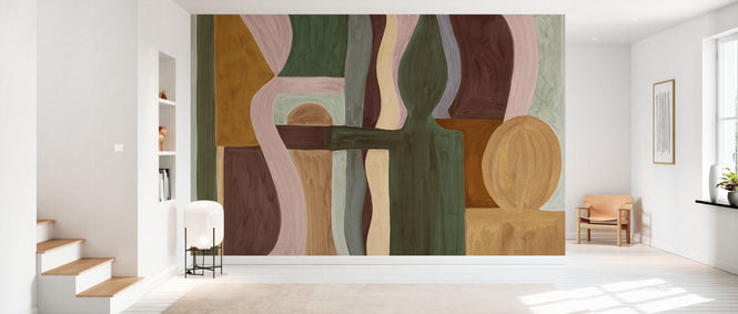 PHOTOWALL / Geometric Modern Abstract - Beige (e94837)