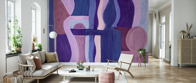 PHOTOWALL / Geometric Modern Abstract - Blue (e94838)