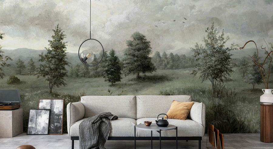 PHOTOWALL / Lush Plants and Trees Landscape - Light (e94844)