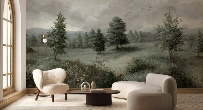 PHOTOWALL / Lush Plants and Trees Landscape - Light (e94844)