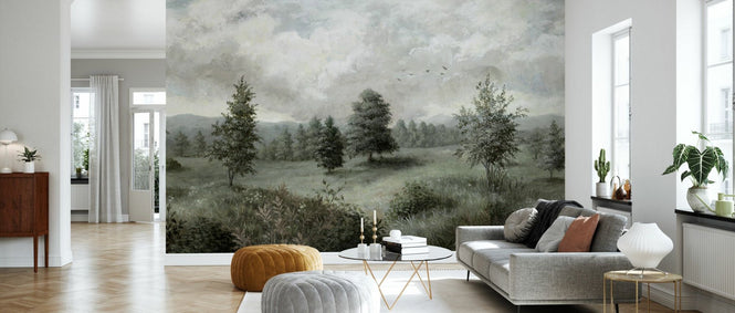 PHOTOWALL / Lush Plants and Trees Landscape - Light (e94844)