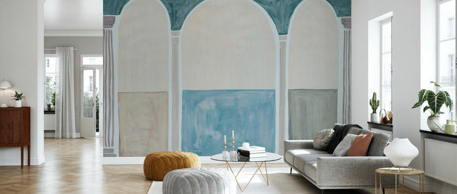 PHOTOWALL / Elegant Arc Pillars - Blue Green (e94872)