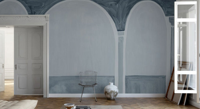 PHOTOWALL / Elegant Arc Pillars - Blue (e94875)