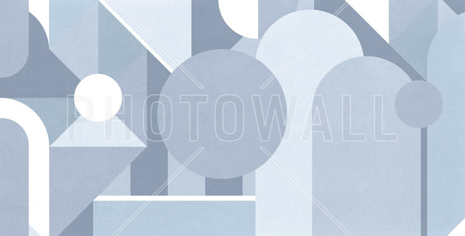 PHOTOWALL / Stylish Geometric Pattern - Light Blue (e94876)