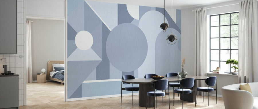 PHOTOWALL / Stylish Geometric Pattern - Light Blue (e94876)